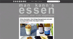 Desktop Screenshot of mankannsessen.de